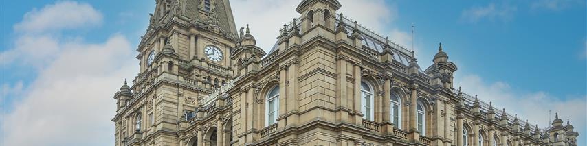 Halifax Town Hall - local landmark in Halfiax